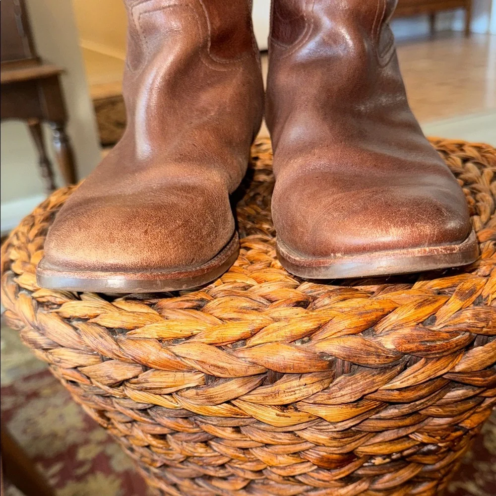 Tory Burch Brown Leather Riding Boots Size 10M - Picture 8 of 11